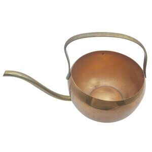 Vintage Coppercraft Guild Watering Can Mid-Century Modern Copper & Brass